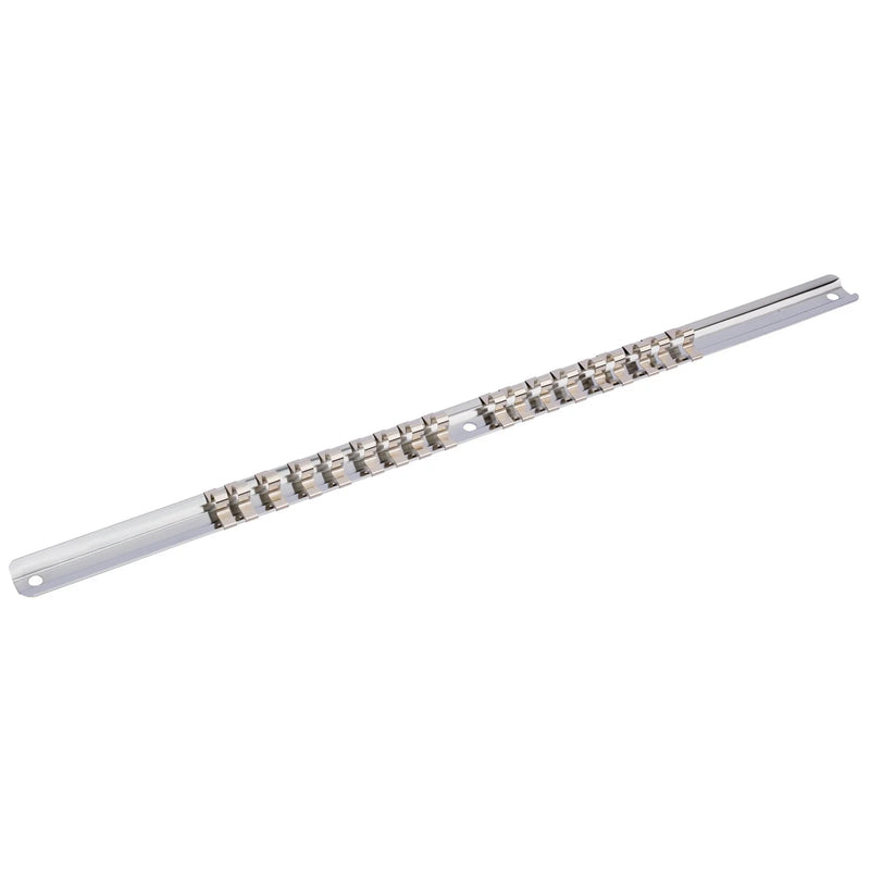 Draper Retaining Bar 1/4" Sq. Dr. 400mm with 18 Clips