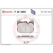 Brembo 4 x Front Brake Pad Set P06096X