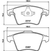 DON Front Brake Pad Set PCP1705