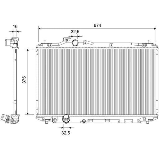 Valeo Engine Radiator 701753