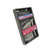 Faithfull Chrome Vanadium Combination Spanner Set, 18 Piece - FAISPASETC18