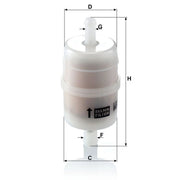MANN-FILTER Fuel Filter Element WK 32/6 OE 93594931 2203200069 A2203200069