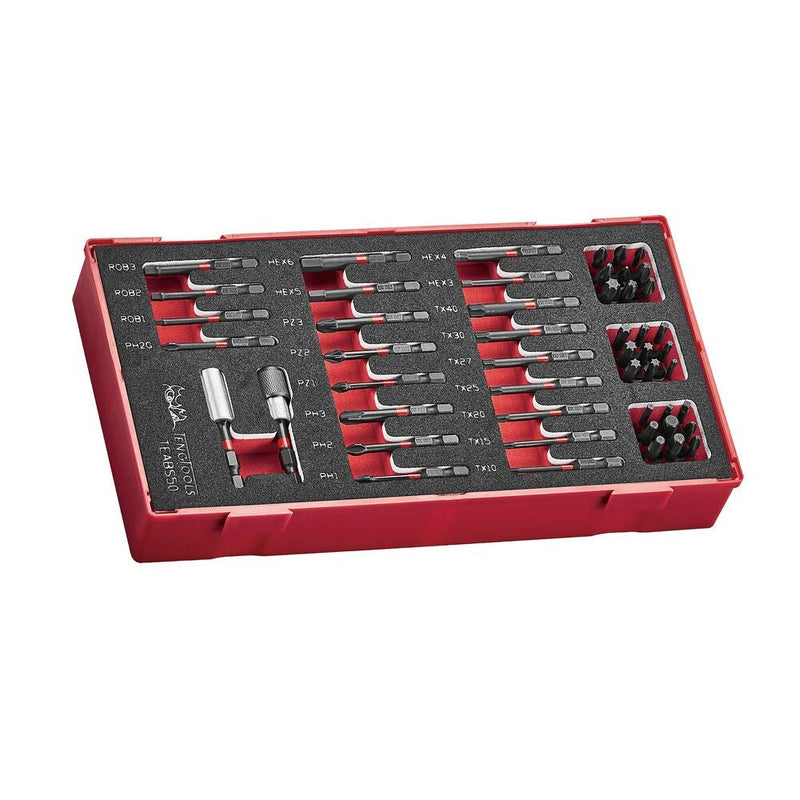 Teng Tools Impact Bit Set FOAM1 50 Pieces