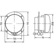Hella Front Right Fog Light H7 1N0 008 582-011