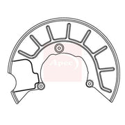 Apec Brake Disc Splash Guard Front Right ASG1050
