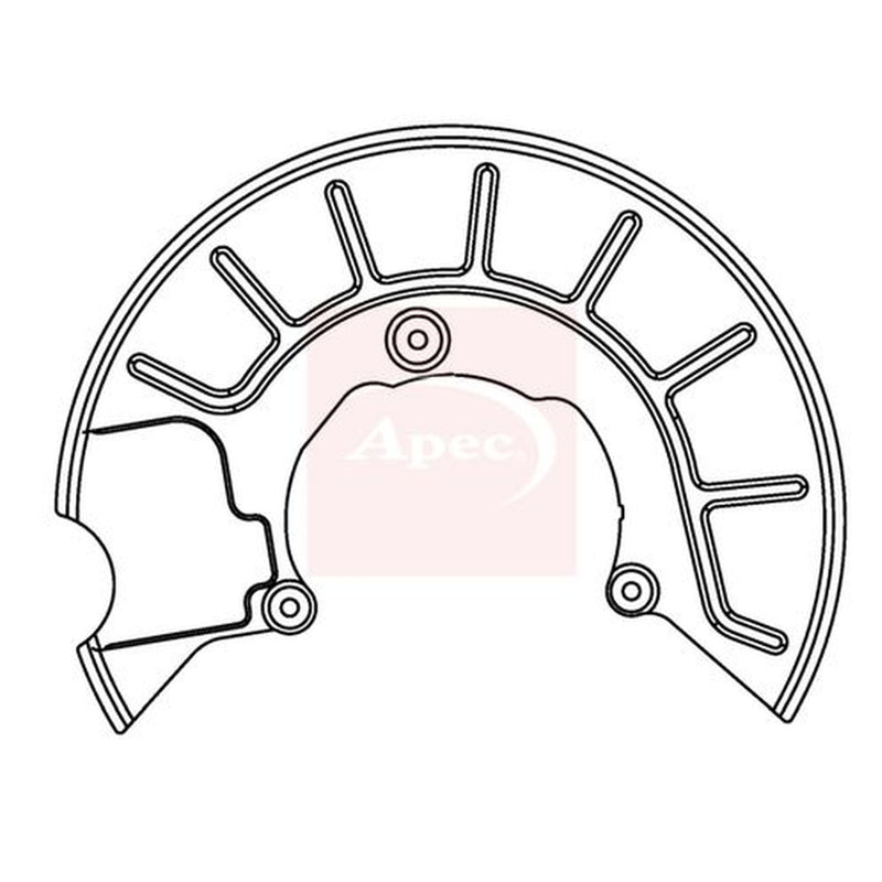 Apec Brake Disc Splash Guard Front Right ASG1050