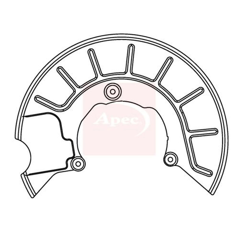 Apec Brake Disc Splash Guard Front Right ASG1050