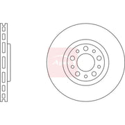 Apec 2 x Vented Front Brake Discs DSK2500