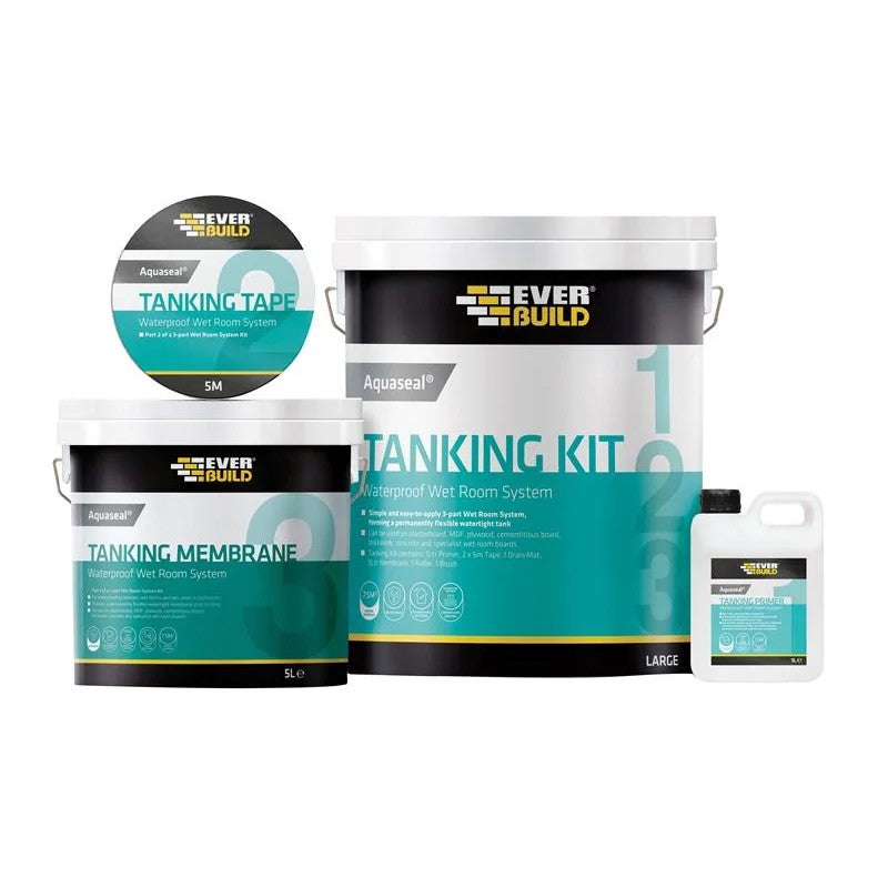 Everbuild Sika Aquaseal Wet Room System Kit 4.5m² - 487891 set