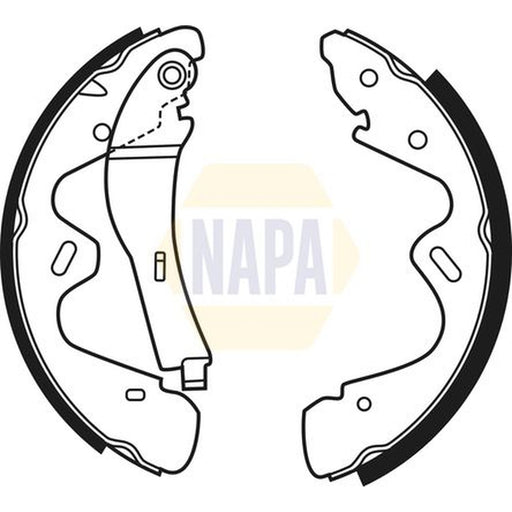 NAPA Brake Shoe Set Axle Kit NBS1056