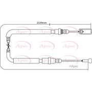 Apec Handbrake Cable Left Rear CAB1056