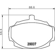 Mintex Front Brake Pad Set MLB10