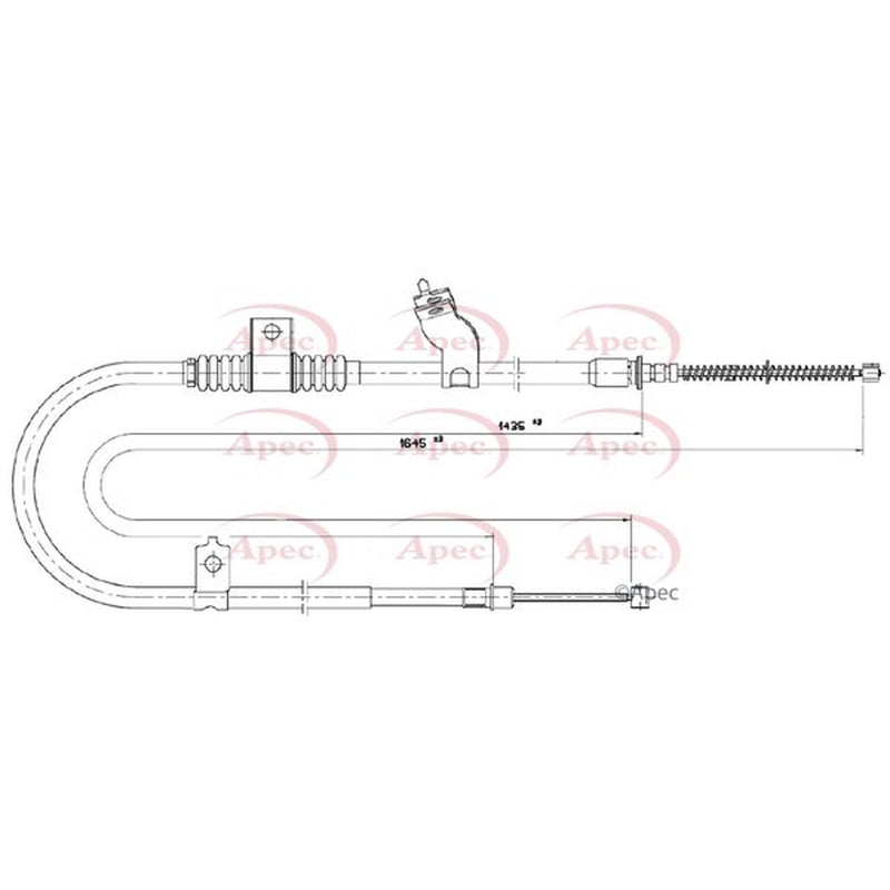 Apec Handbrake Cable Right Rear CAB1780