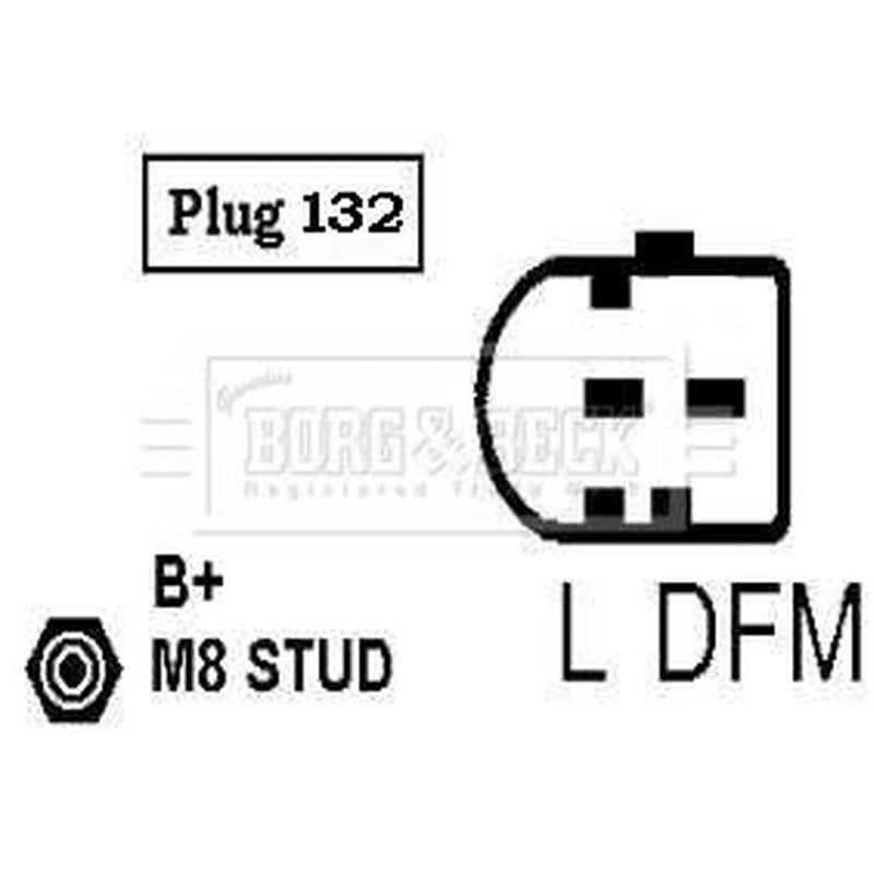 Borg & Beck Car Alternator 12V BBA2609
