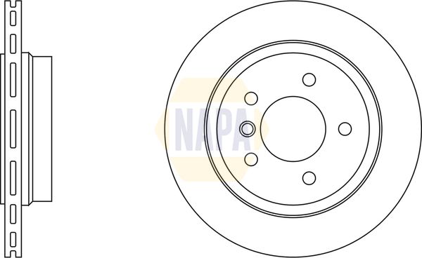 NAPA Front Vented & Rear Vented Brake Discs & Pads fits BMW