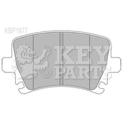 Key Parts 4 x Rear Brake Pad Set KBP1877