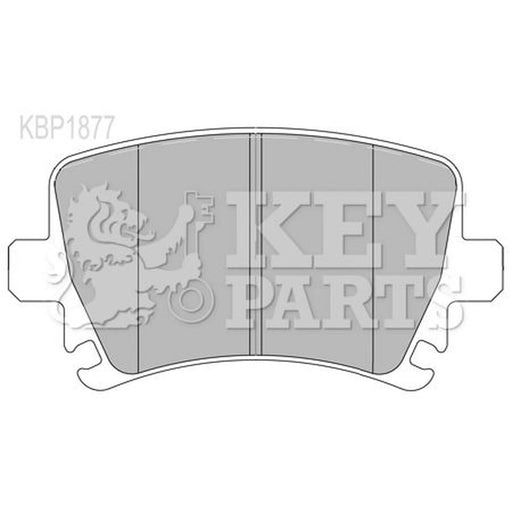 Key Parts 4 x Rear Brake Pad Set KBP1877