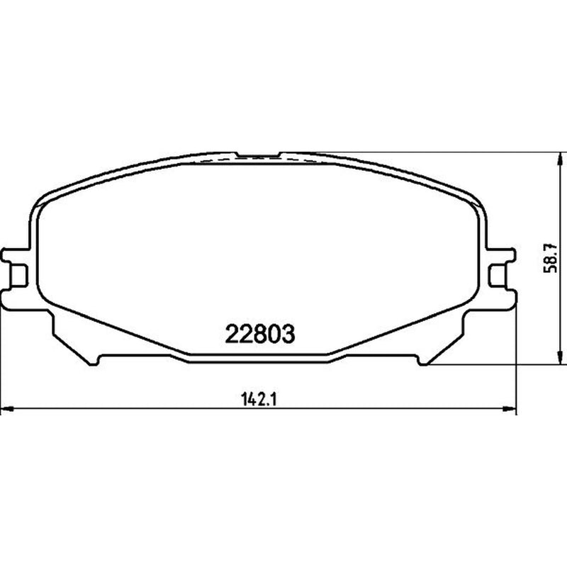 Mintex Front Brake Pad Set MDB3443