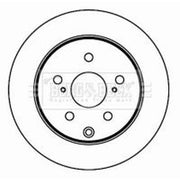 Borg & Beck 2 x Solid Rear Brake Discs BBD4603