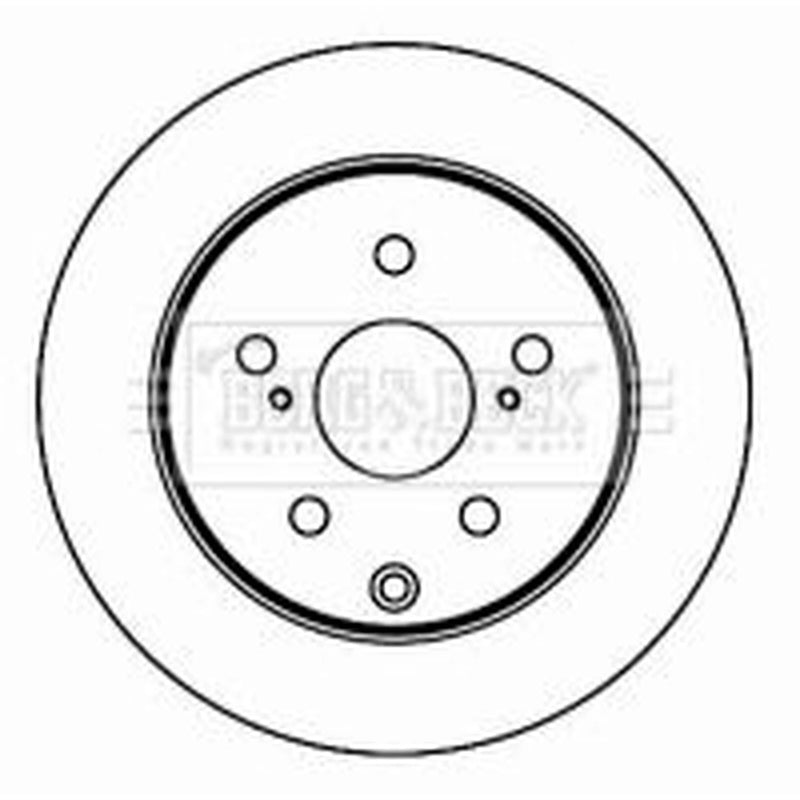Borg & Beck 2 x Solid Rear Brake Discs BBD4603