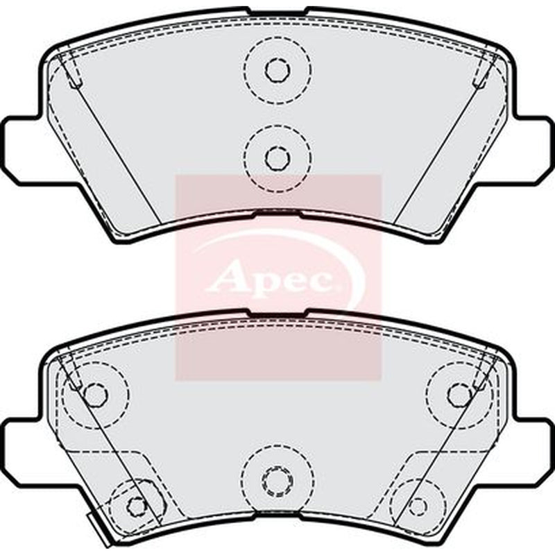 Apec Rear Brake Pad Set PAD2213