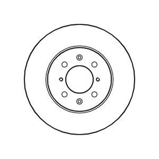 Abtex 2 x Vented Front Brake Discs BD434V