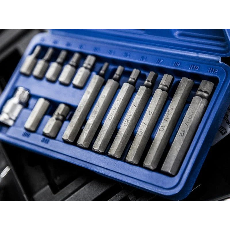BlueSpot Tools Hex Bit Set, 15 Piece - 1513