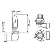 Bosch Car Light Bulb HB4 12V 51W 1 987 302 155