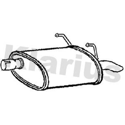 Klarius Box With Tail Pipe Rear CH142P