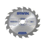 IRWIN® Construction Circular Saw Blade 150 x 20mm x 18T ATB - 1897089