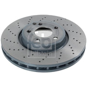 Febi 2 x Perforated/Vented Front Brake Discs 107500