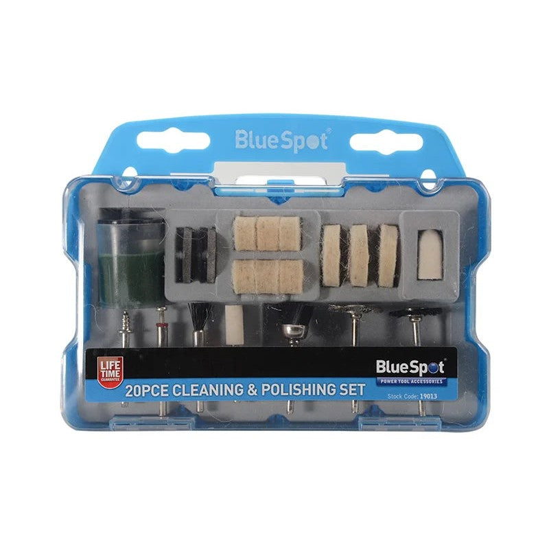 BlueSpot Tools Cleaning & Polishing 20 Piece Kit - 19013