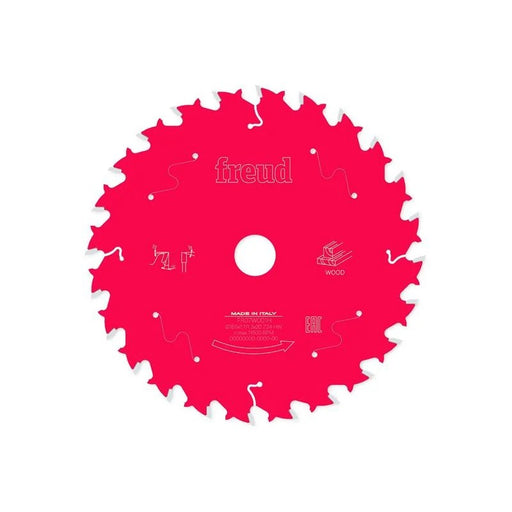Freud Wood Circular Saw Blade 165 x 20 x 1.7/1.3mm x 24T - F03FS09686