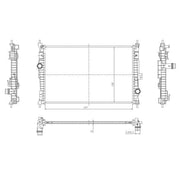 NRF Engine Radiator Rear 59302