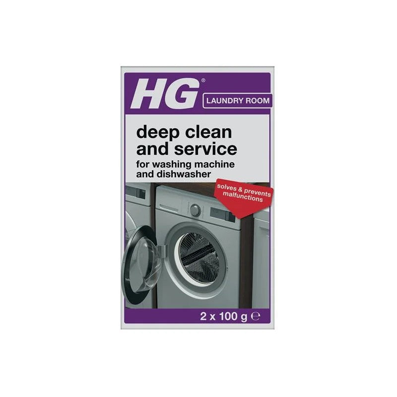 H G Washing Machine & Dishwasher Cleaner 200g - Deep Clean & Service