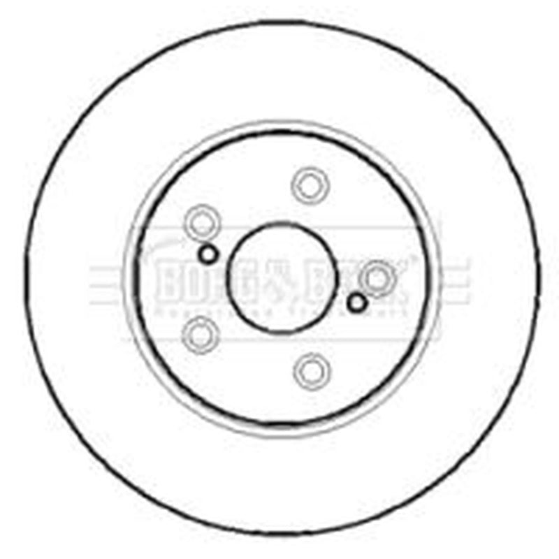 Borg & Beck 2 x Vented Front Brake Discs BBD4375