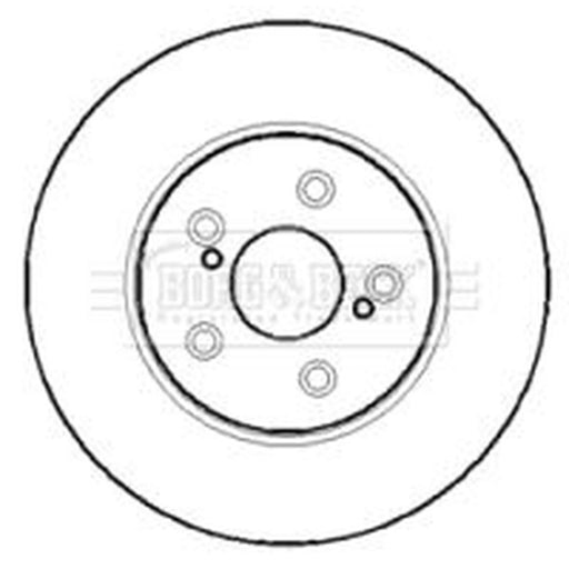 Borg & Beck 2 x Vented Front Brake Discs BBD4375