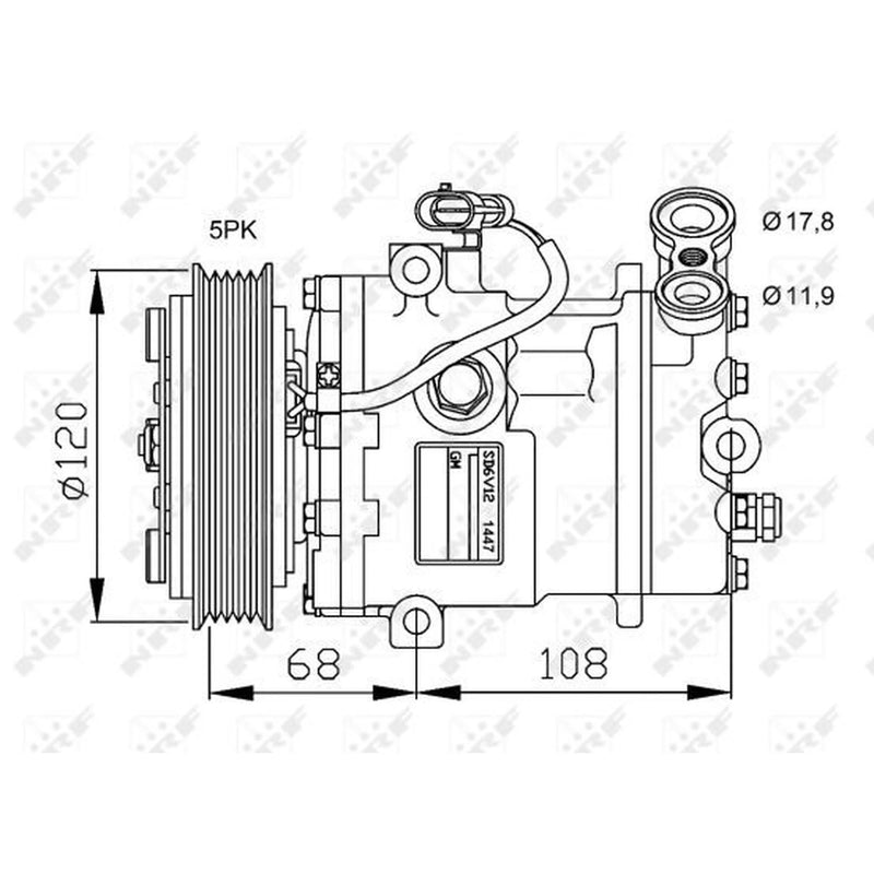 NRF Air Conditioning Compressor 32775