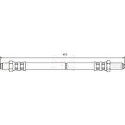 Apec Brake Hydraulic Hose Line Front HOS3143
