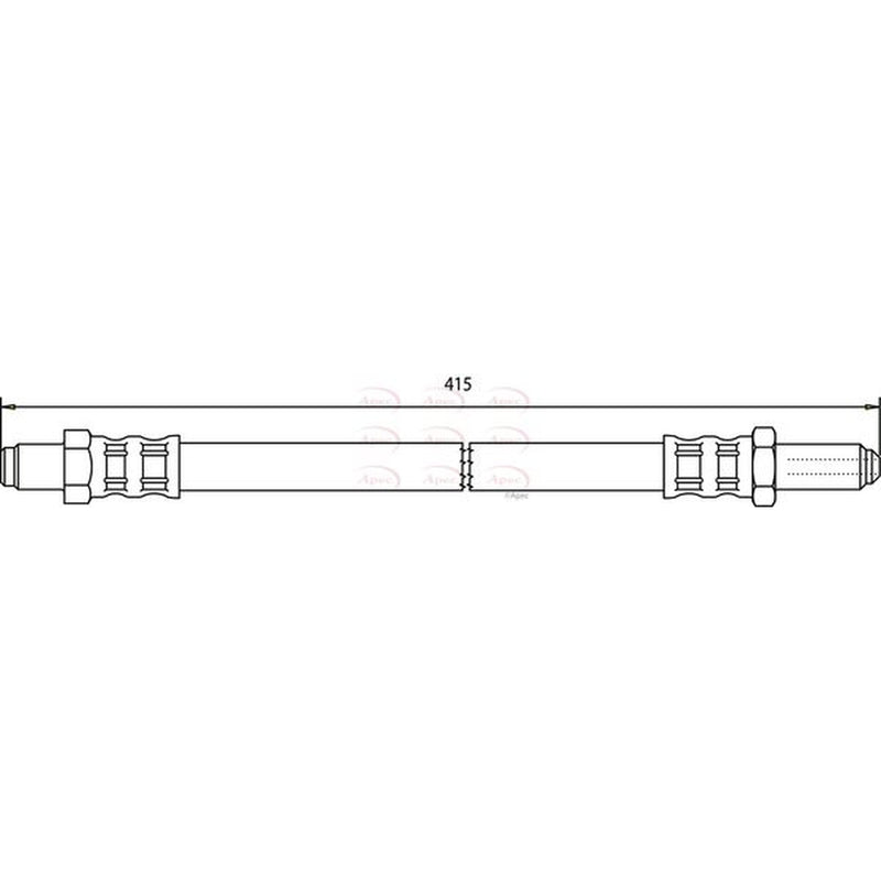 Apec Brake Hydraulic Hose Line Front HOS3143