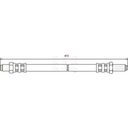 Apec Brake Hydraulic Hose Line Front HOS3143