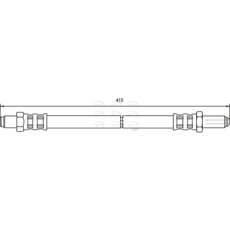 Apec Brake Hydraulic Hose Line Front HOS3143