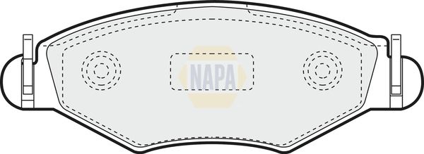 NAPA Front Solid & Rear Solid Brake Discs & Pads fits CITROËN PEUGEOT