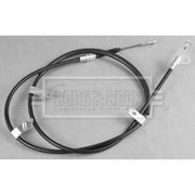 Borg & Beck Handbrake Cable Left Rear BKB3850