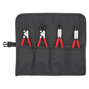 KNIPEX 00 19 56 Circlip Pliers Set in Roll, 4 Piece - 00 19 56