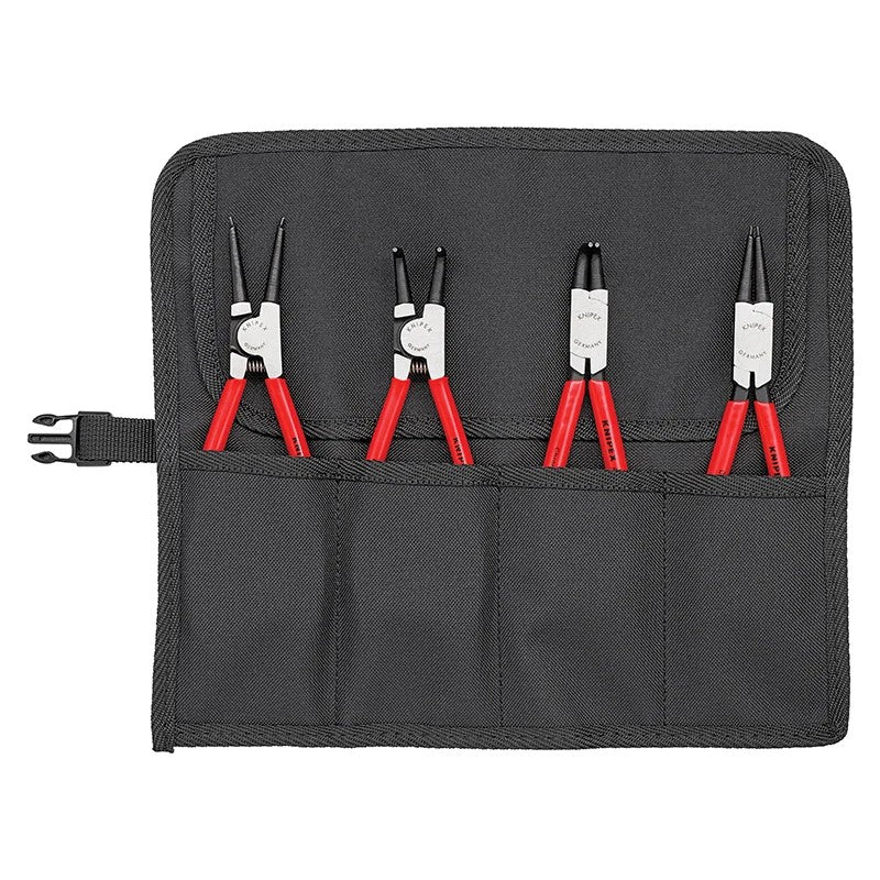 KNIPEX 00 19 56 Circlip Pliers Set in Roll, 4 Piece - 00 19 56