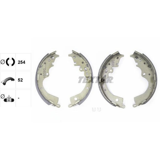 Textar 4 x Brake Shoe Set Axle Kit 91083700