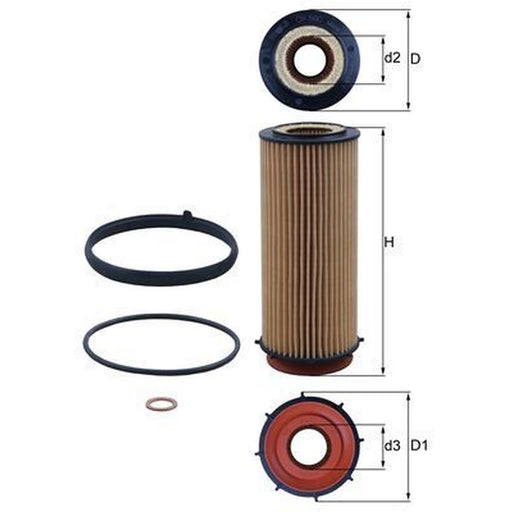Mahle Engine Oil Filter OX 560D