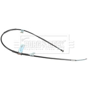Borg & Beck Handbrake Cable Left Rear BKB3319