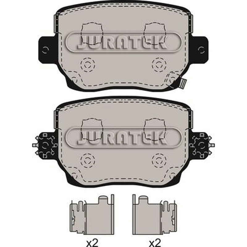 Juratek Rear Brake Pad Set JCP4016
